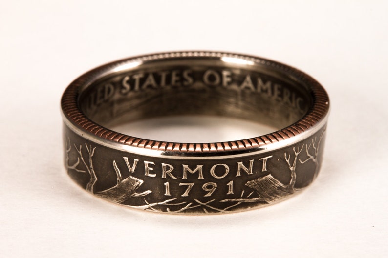 Vermont State Quarter Coin Ring image 2