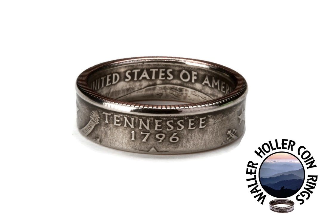 State Coin Rings Coin Ring / Tennessee / State Quarter Ring / State Coin Rings ...