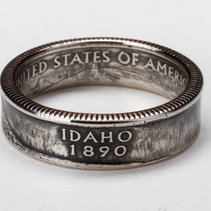 Idaho State Quarter Coin Ring