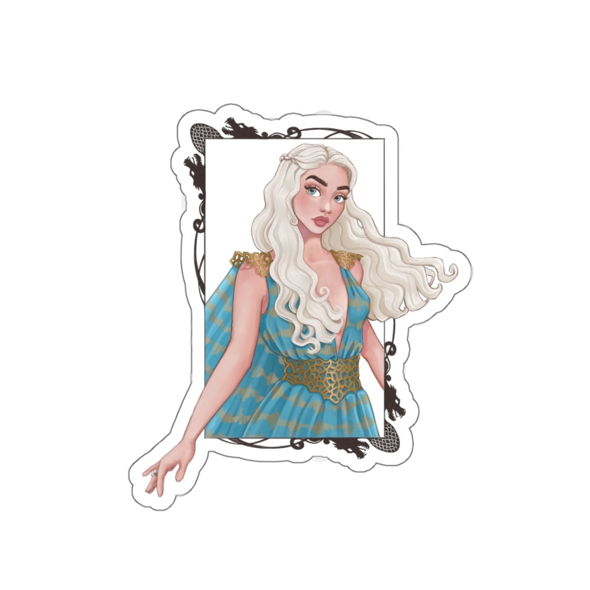 Game Of Thrones Daenerys Custom Stickers for PopSocket