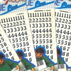 5 dry transfer sheets with Gothic numbers 36pt, vintage Mecanorma Letraset rub on decals, scrapbook supplies