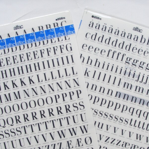 Dry Transfer Letters and Numbers - Etsy