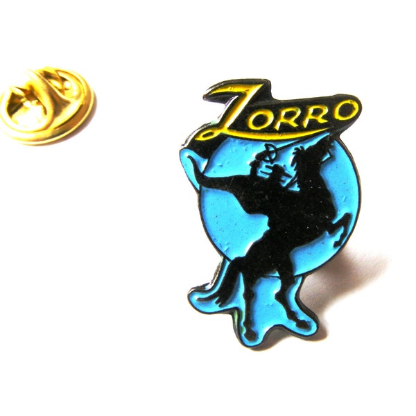 Vintage Zorro pin, Zorro badge, super hero lapel pin, Zorro gift, collectible, Zorro mask, Zorro medaillon, Hollywood movie pins