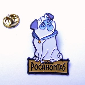 Vintage Pocahontas Percy pug pin, John Smith, Flit Hummingbird, Governor Ratcliffe, Percy, Disney pins, Pocahontas gift