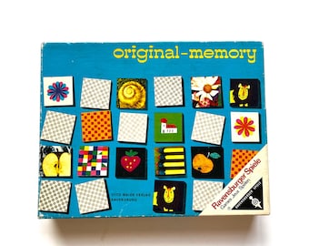 Vintage Original memory game, 1960s Ravensburger with Charles Eames designs
