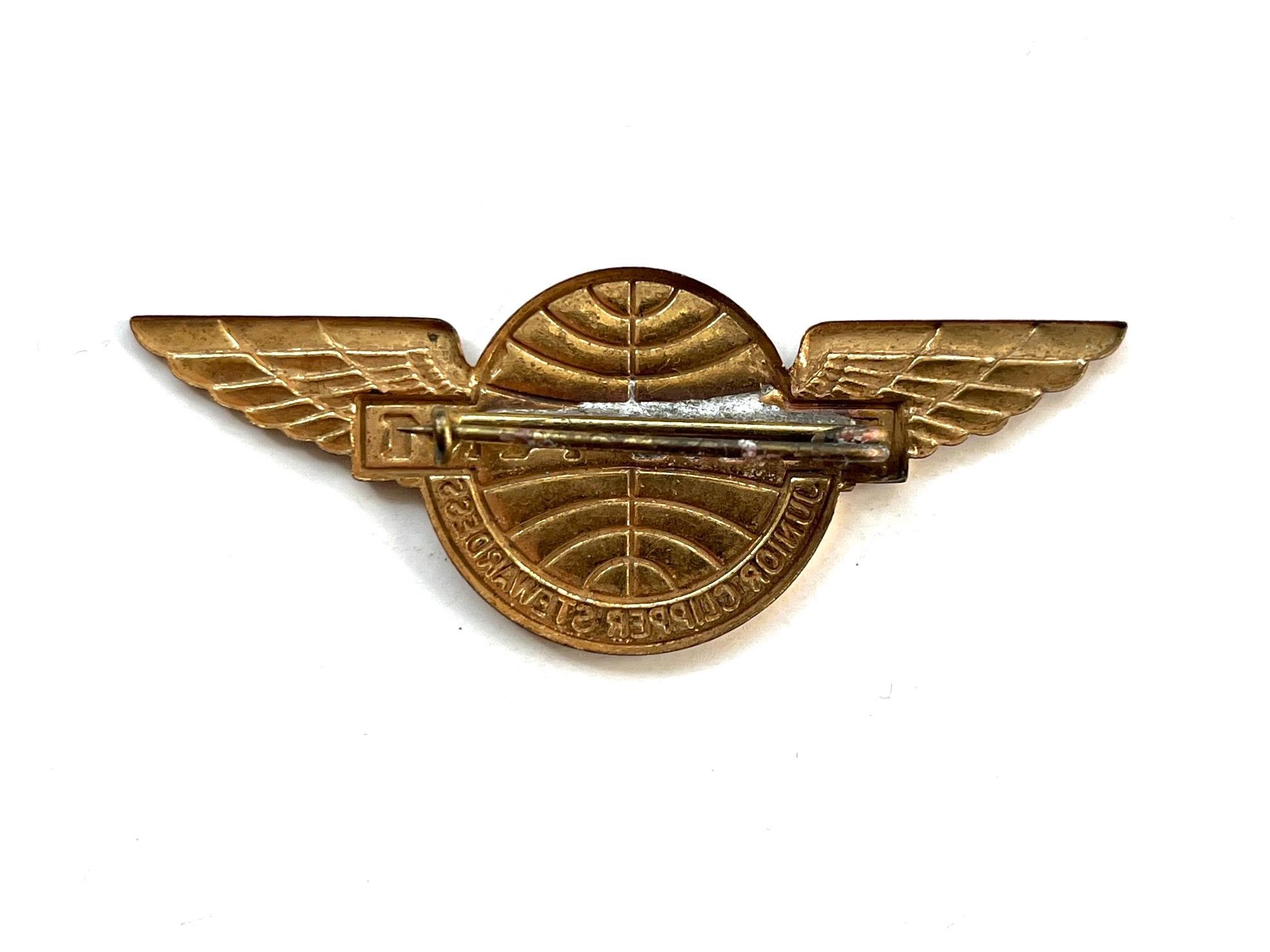 Vintage Pan Am Pin, Wings Badge - Junior Clipper Stewardess