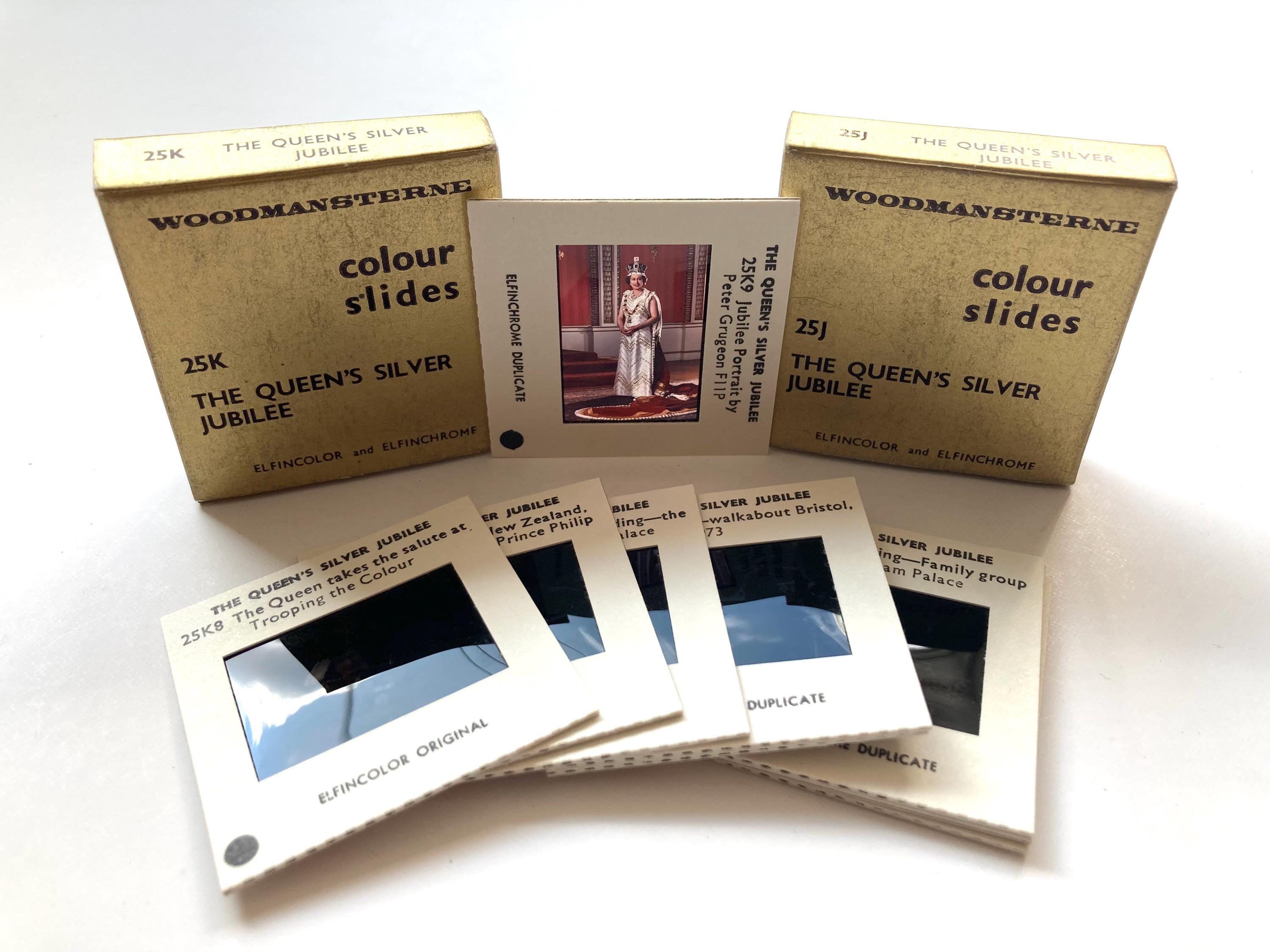 Vintage the Queen's Silver Jubilee, 18 Colour Slides From 1977, 35
