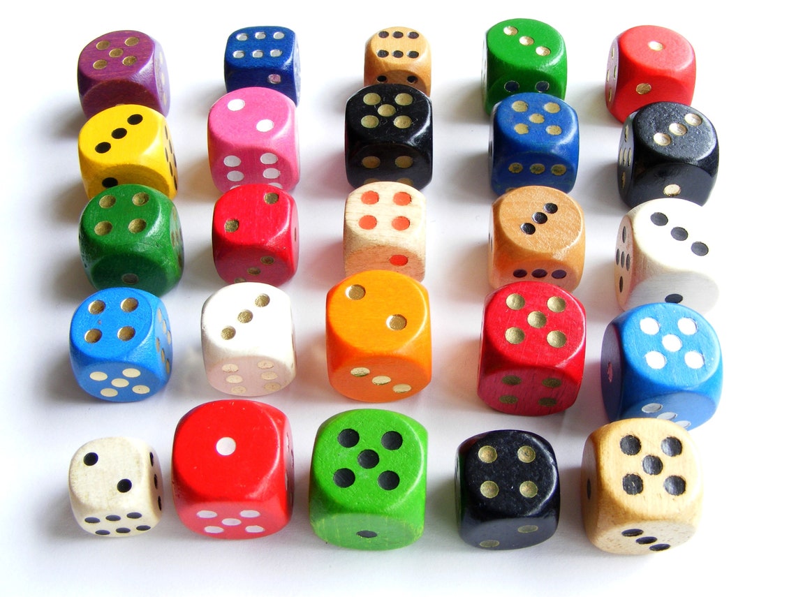 25 vintage dice dice set game pieces dice mix bulk dice Etsy