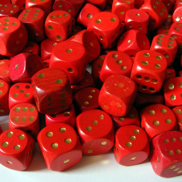 Wooden Dice Etsy