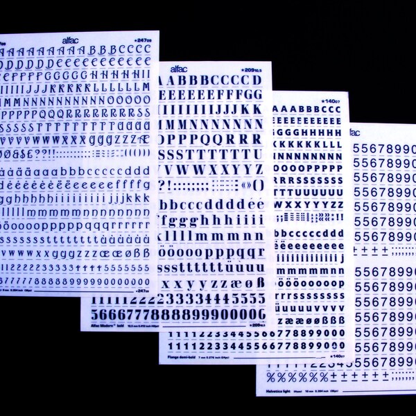 Dry Transfer Lettering Etsy