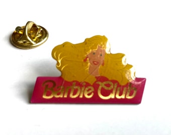 Vintage Barbie pin, Barbie Club pin, brooch, badge, pinback, Barbie gift