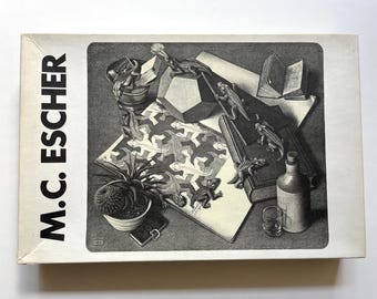 M.C.エッシャー。上下。 1000ピースのパズル。完了。ビンテージパズル