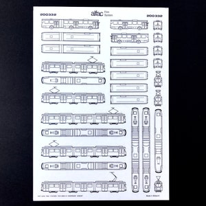 Vintage transport dry transfer sheet, street design decals, architecture rub ons, Mecanorma, Letraset, Alfac
