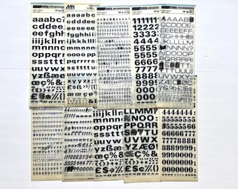 FUTURA BOLD NUMBERS (60pt/48pt/24pt/20pt) レトラセット/メカノルマ