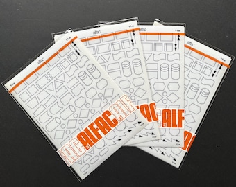 Letraset Process 7 Vintage Architecture Decals, Retro Car Transport Transfer Sheets ...