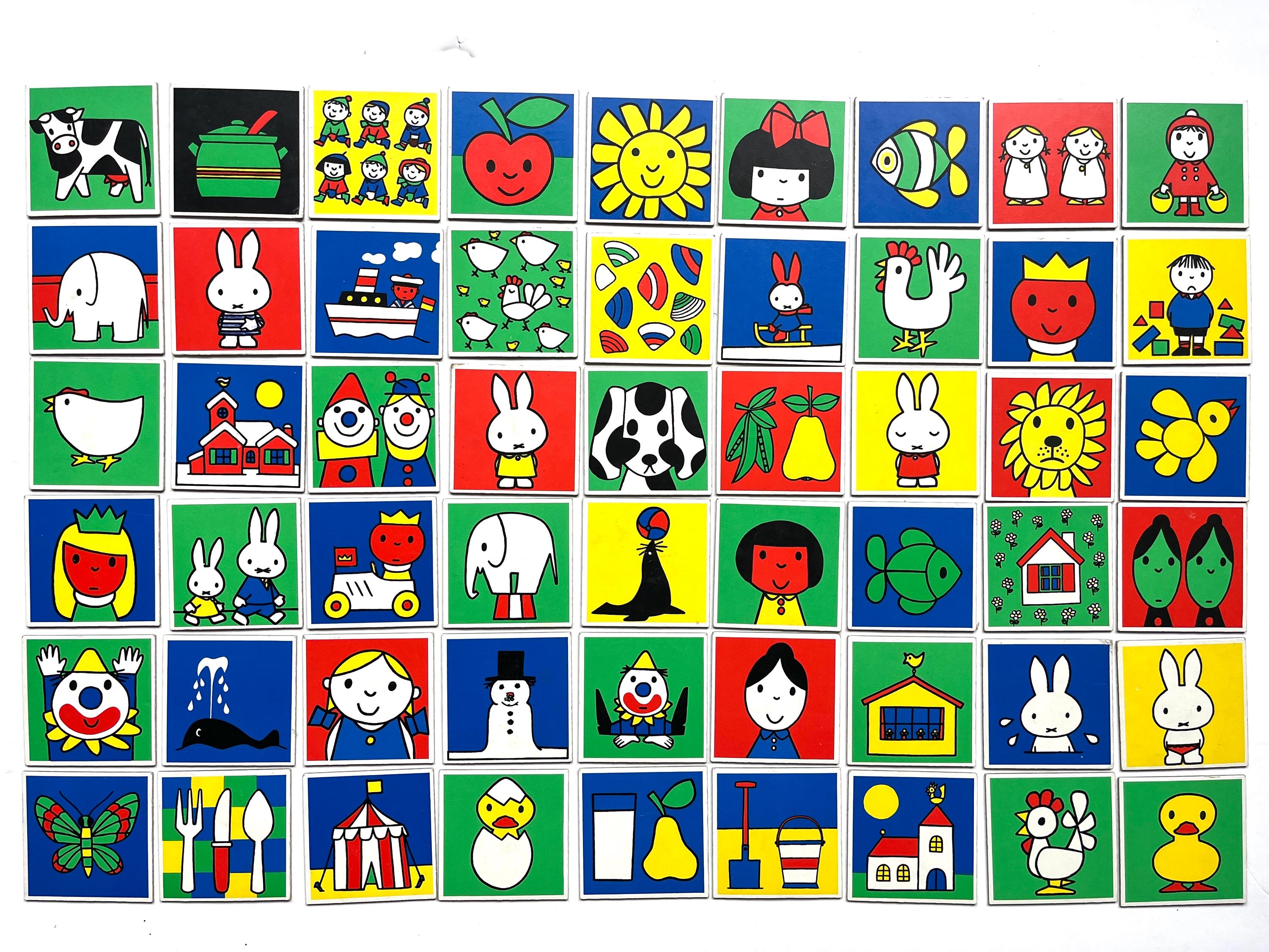 Dick Bruna nijntje maan オランダ製オフセット 57 Vintage Miffy Prints, Dick Bruna, Usako-chan, Nijntje, Nursery