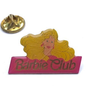 Vintage Barbie pin, Barbie Club pin, brooch, badge, pinback, Barbie gift