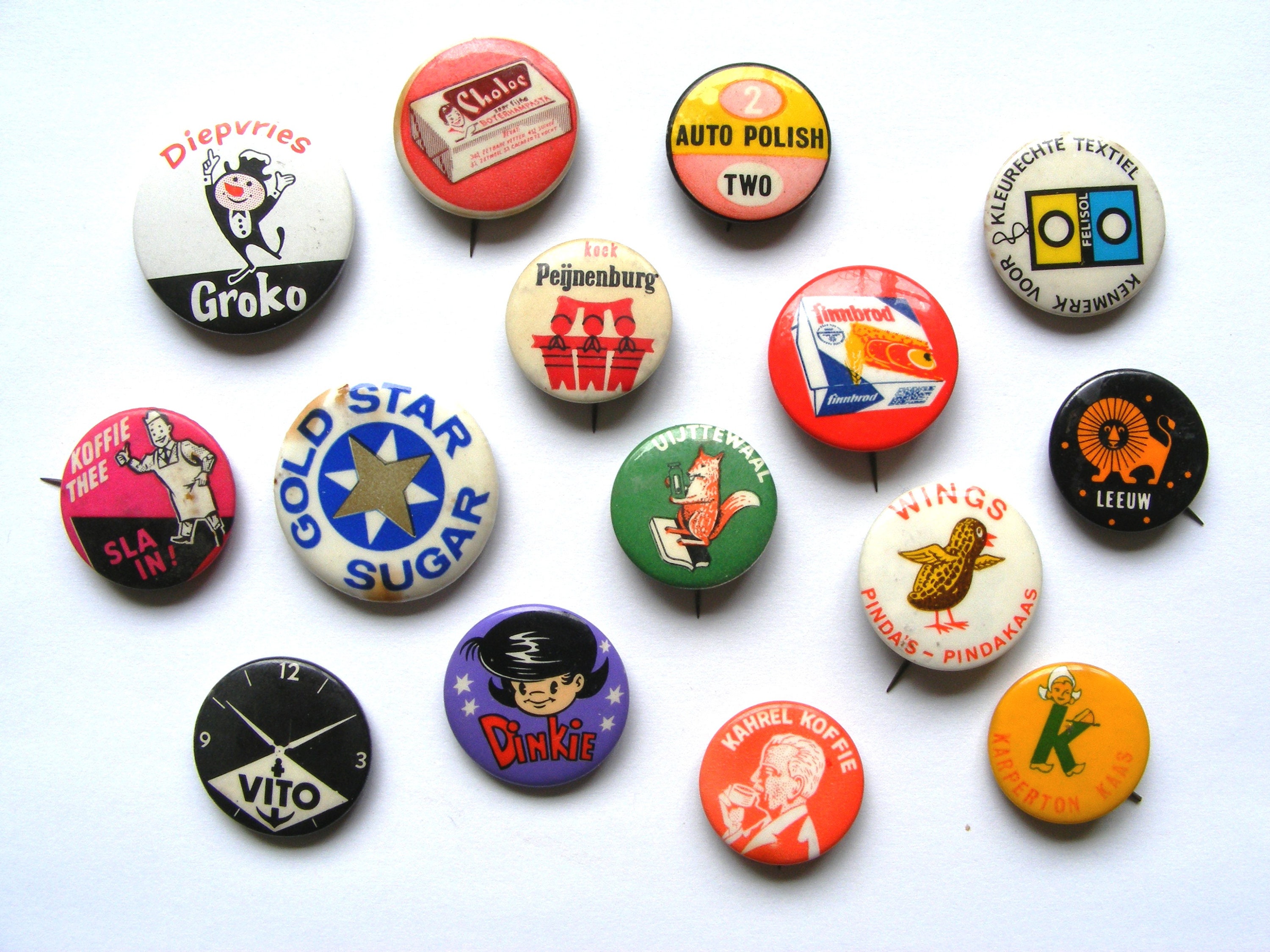 15 Vintage Dutch Pins, Bulk 1970s Pin Buttons, Retro Advertising Buttons,  Pinback, Pin Back, Backpack Pins -  Norway