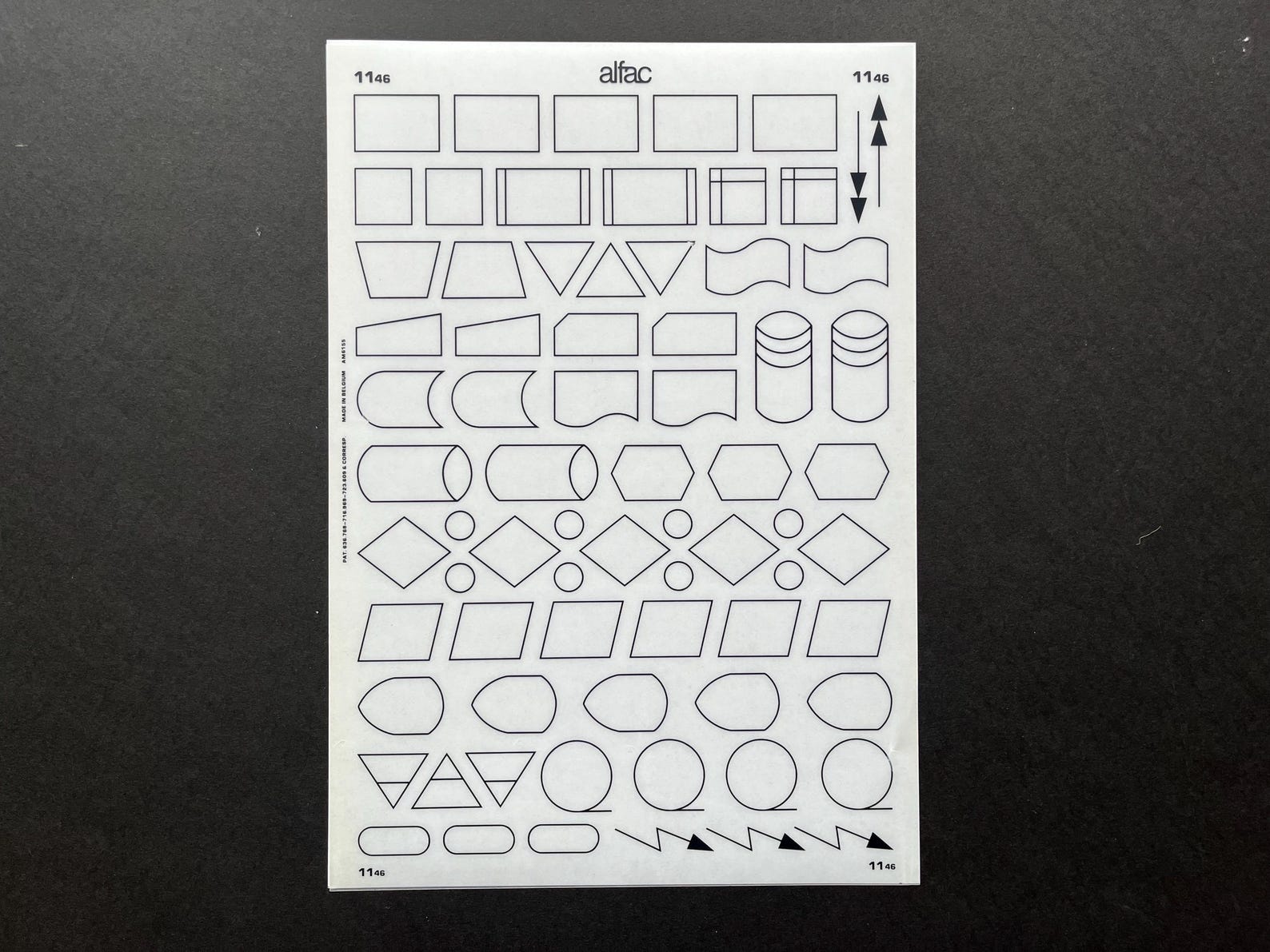 Letraset Process 4 Vintage Flowchart Decal Sheets, Symbol Dry Transfer Sheets Symbols ...