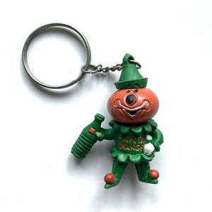 Vintage Fanta keychain, Fanta Orange gift, Coca Cola Company gimmick, retro advertising keyring, key hanger, collectible key chains