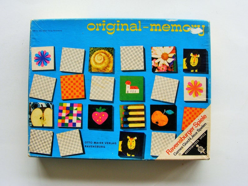Ravensburger Original Memory Game vintage retro card game Etsy