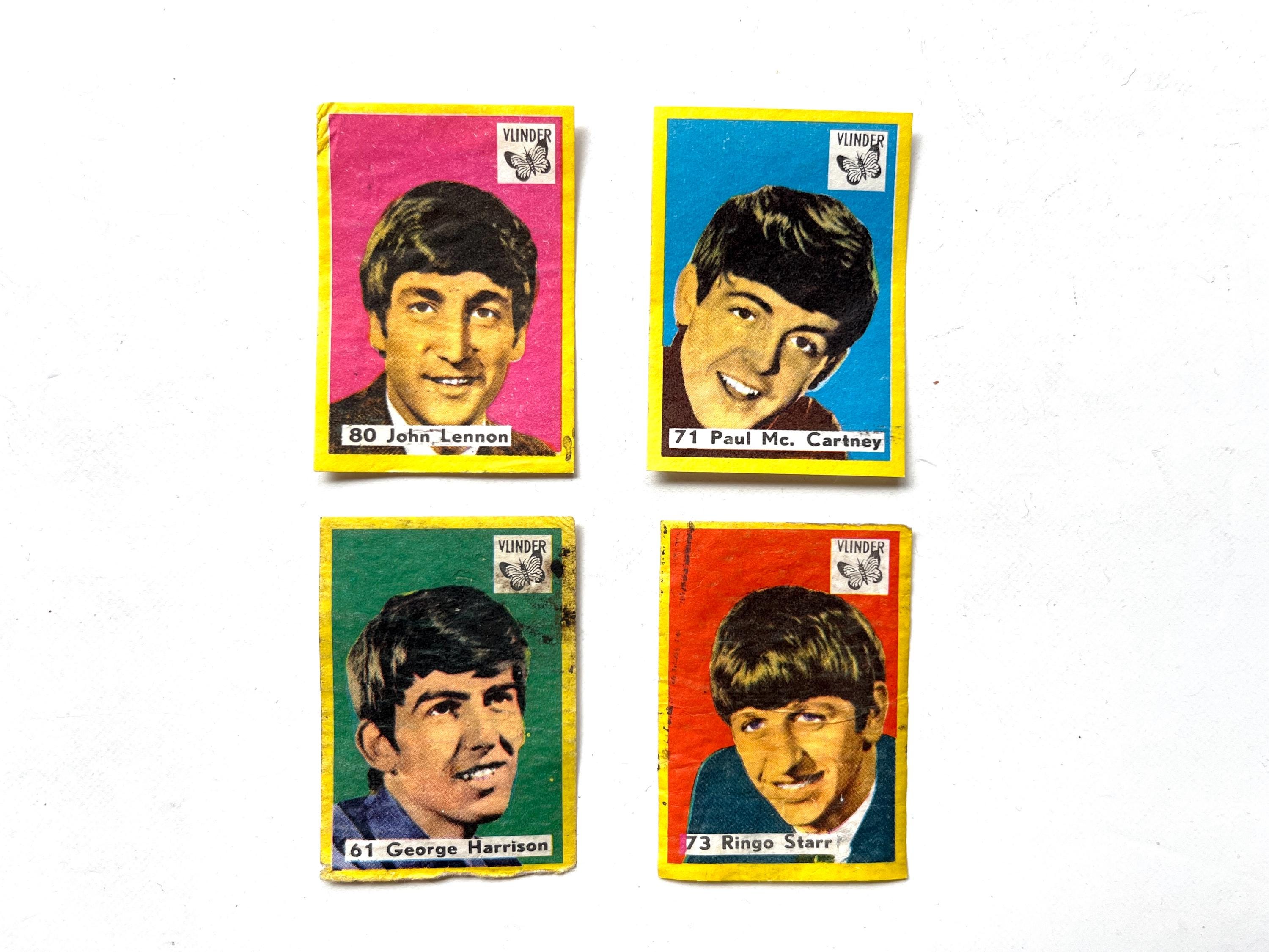4 Vintage Beatles Matchbox Labels, Vintage 60s Prints, Beatles
