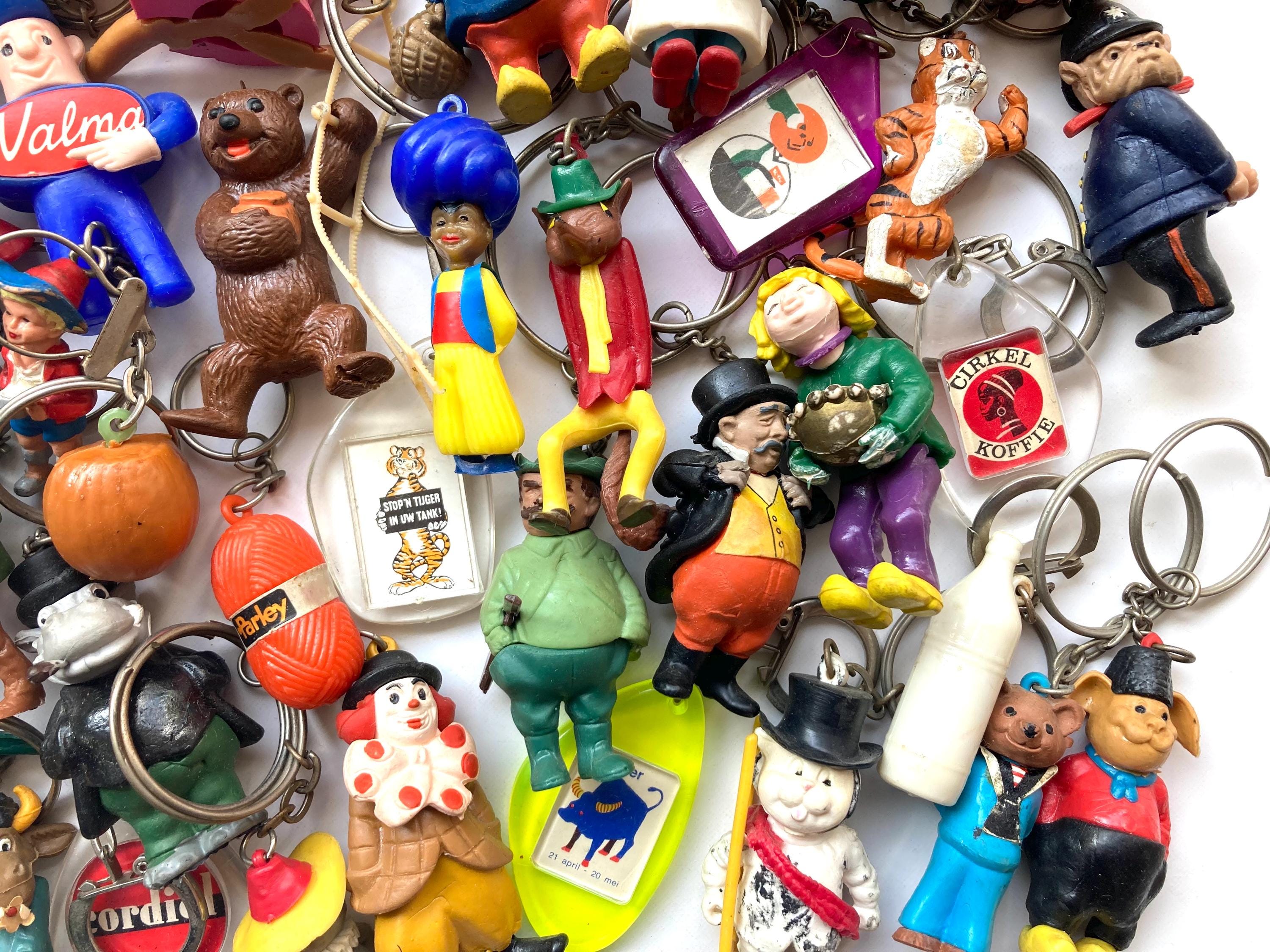 10 Vintage Key Hangers, Retro Dutch Advertising Keychains, Bulk 1960s ...