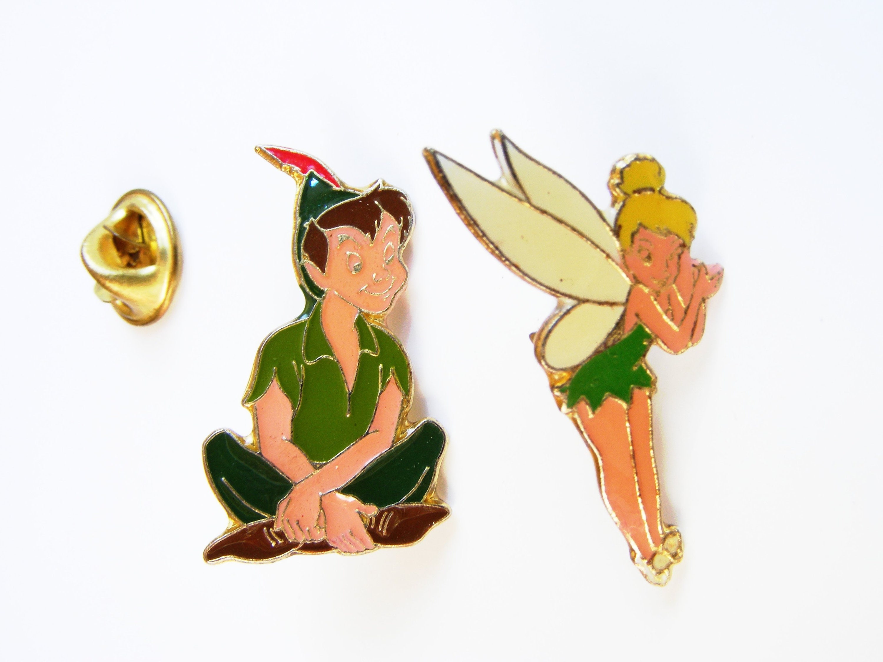 NEW Embroidery Peter Pan Tinker Bell Large Pin Trading Book Bag for Disney  Pin Collections Holds 300 Hidden Mickey Pins 