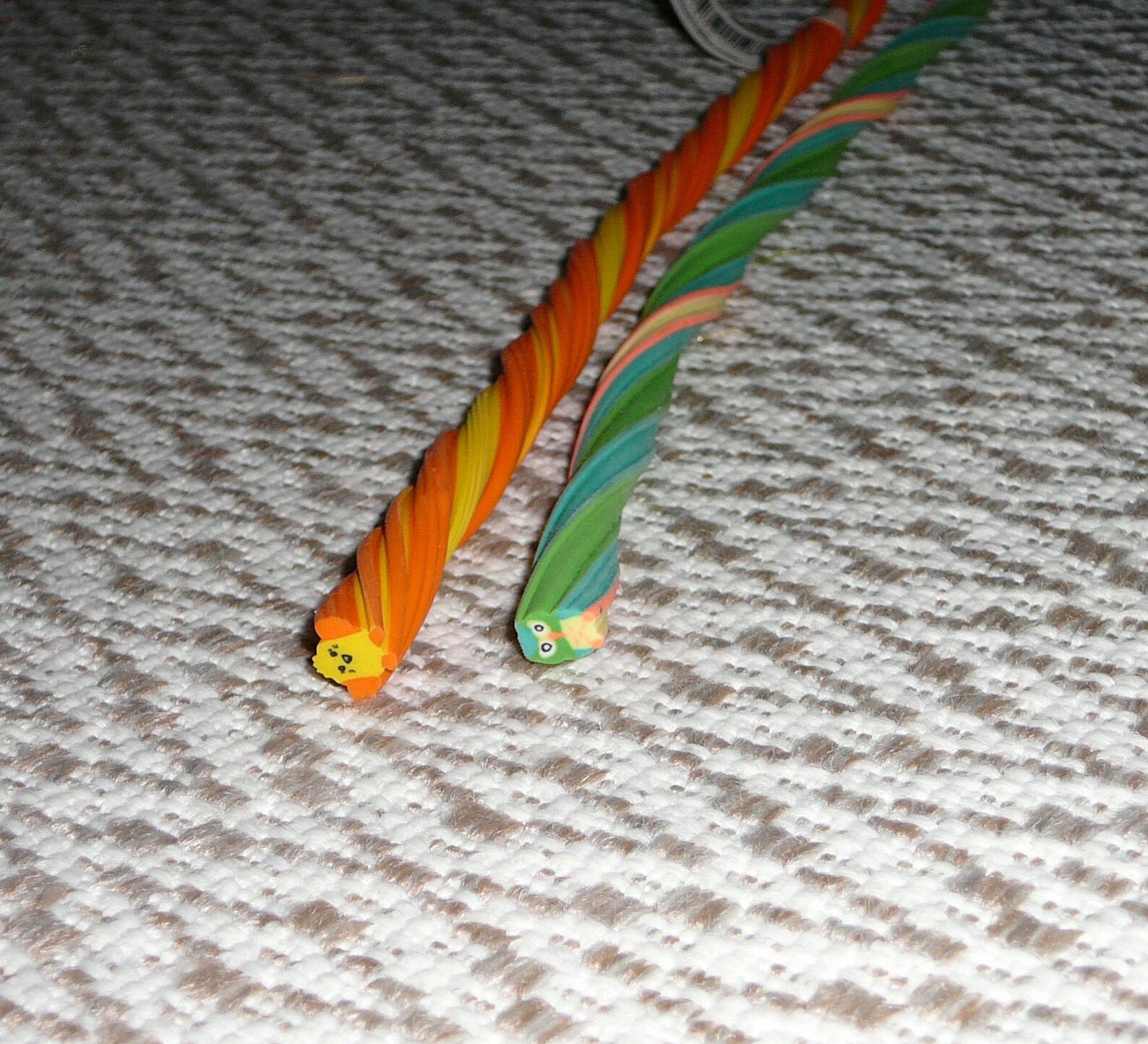 Twisted Spiral Rope Long Flexible Pencil Erasers 11 Etsy