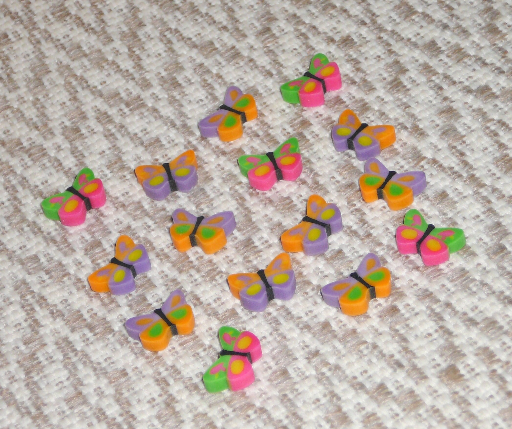 Butterfly Pencil Erasers Multi Color Kids Party Bag Filler Etsy