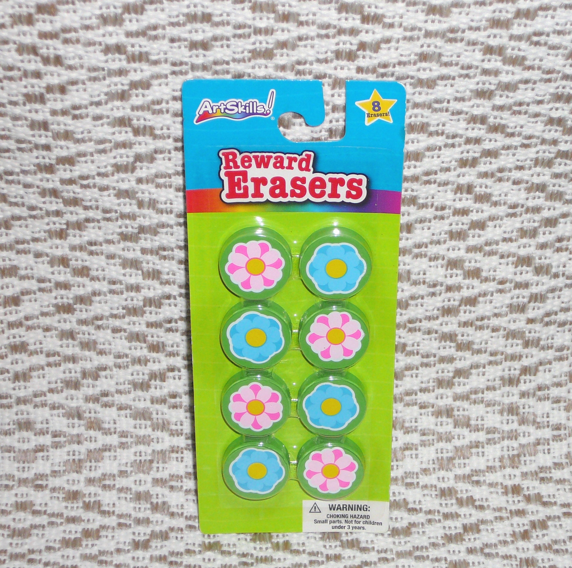 Artskills Flower Pencil Erasers 8 Kids Home School Supplies Etsy