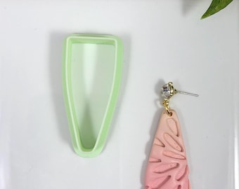 Clay CUTTER Tapered Peak Polymer Clay Cutter Earrings Jewelry Cutter Sharp Top Edge PLA Clay Tools Cutters 3 cutter Sizes Cutters