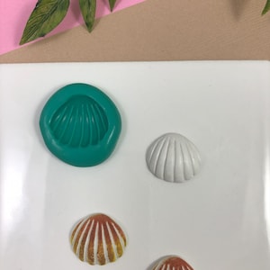 Flexible Silicone Mold Beach Shell Mold Polymer Clay Summer Shells Earrings Seaside Ocean Quality Bakeable Silicone Mold Earrings 'n  Charms