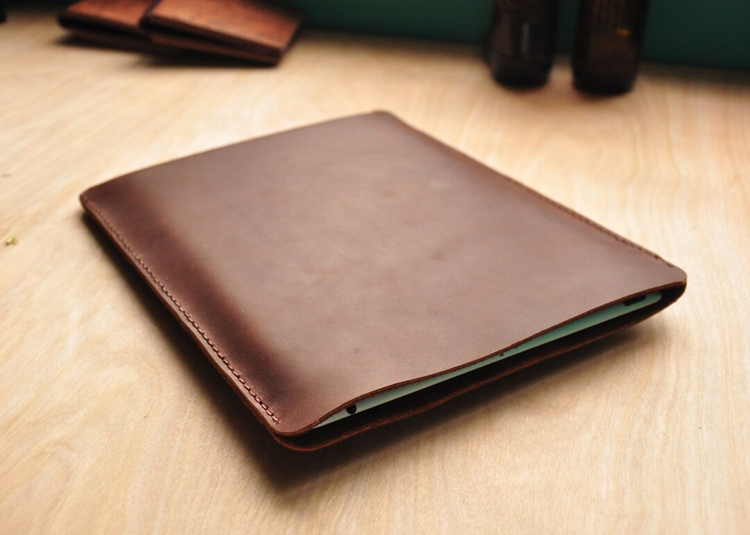 Custom Leather iPad Case / Surface Pro Pouch / Tablet Bag / Etsy