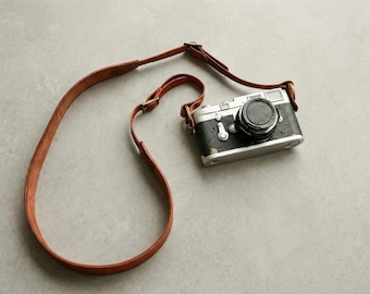 The Focus - Foundation - Artisan Leather Camera Strap, Industrial Precision, Camera Accessory