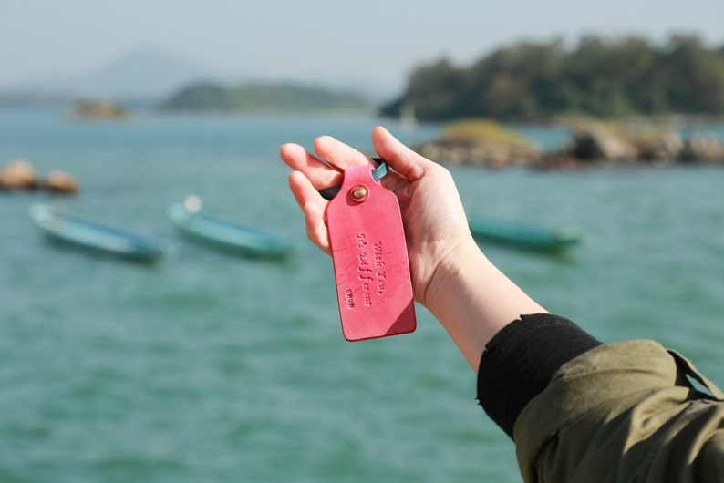 Personalised Leather Luggage Tag Hard and Sturdy Luggage Tag Etsy