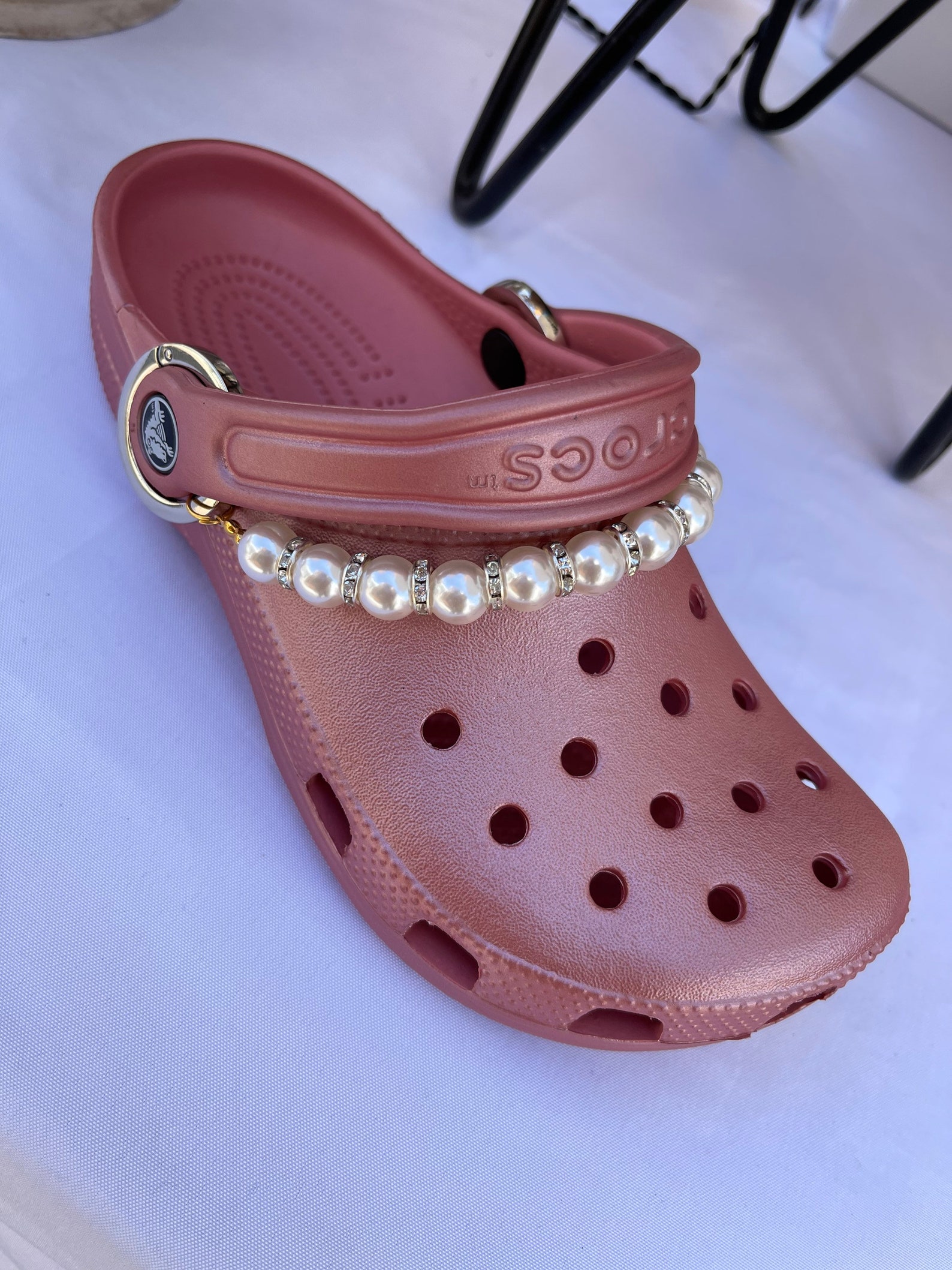 Faux Pearl Chain for Crocs Shoes Etsy