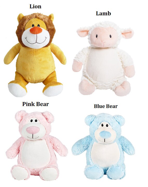 personalized embroidered stuffed animals