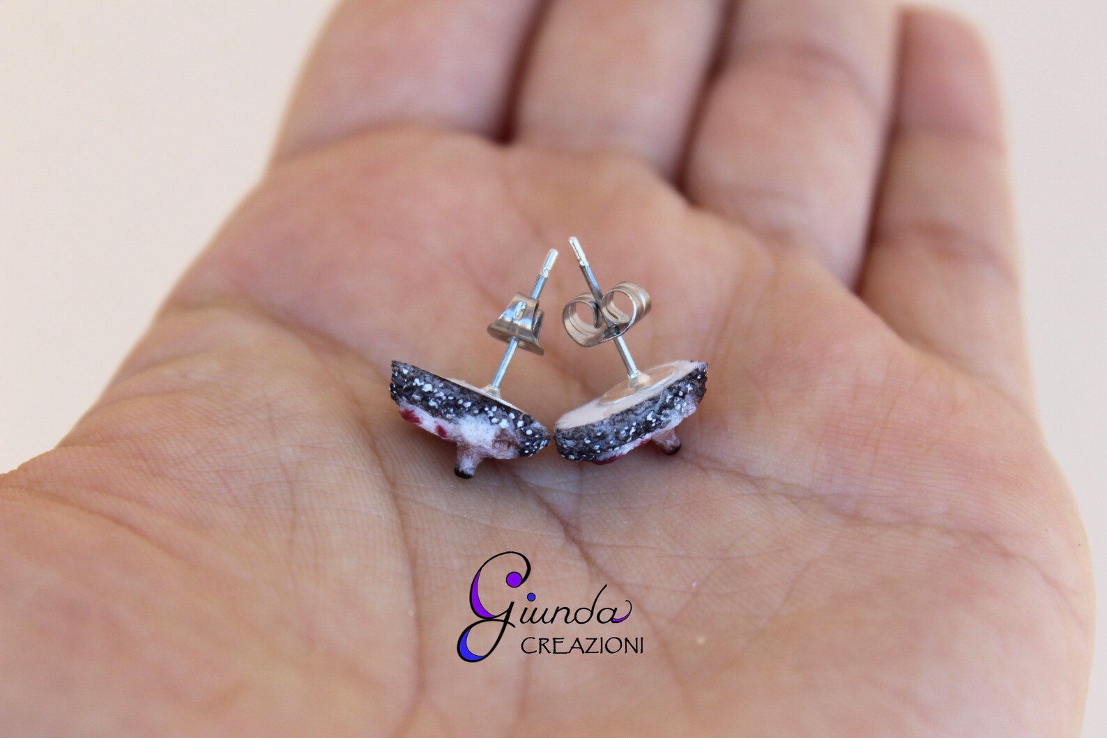 Orecchini Pendenti Orecchini A Bottone In Argento Sterling 925 Con Cerchio Piatto Rotondo Da 4 Mm, Mini Orecchini A Bottone Con Cerchio Semplice - Italia Anello Pandora Cuore - Foto 11