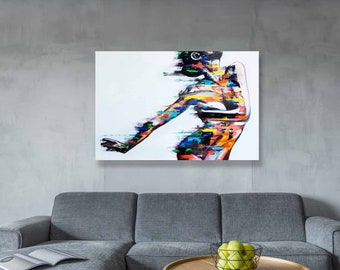 Bedroom decor, Canvas print, Bedroom wall art, Modern wall art, Unique wall art, Dancer, Home decor wall art | Itay Magen