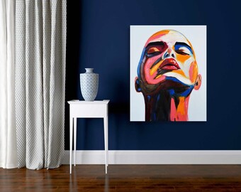 Print On  Canvas| Pop Art | Abstract Painting | Abstract Print | Painting Print | Abstract | Wall Print |
