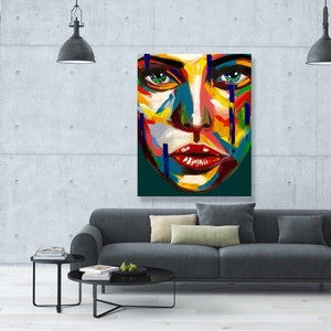 Modern Art Living Room Wall Art Ready to Hang Canvas Print - Etsy