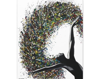 Dancer pop art, Canvas print Ready to Hang, Dancer Wall Art, Ballerina Painting, Modern art by Itay Magen