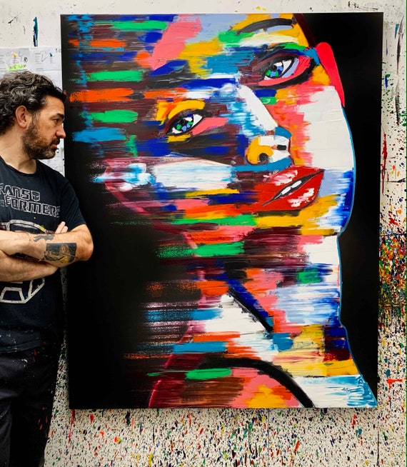 カラフルなポップアートキャンバス