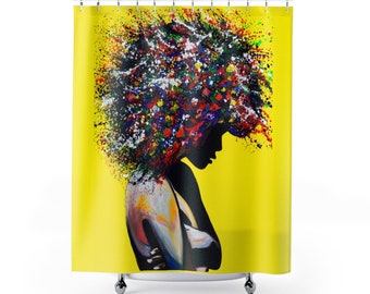 Shower curtain by Itay Magen art, artist, artwork, shower, bathroom, bathroom decor.