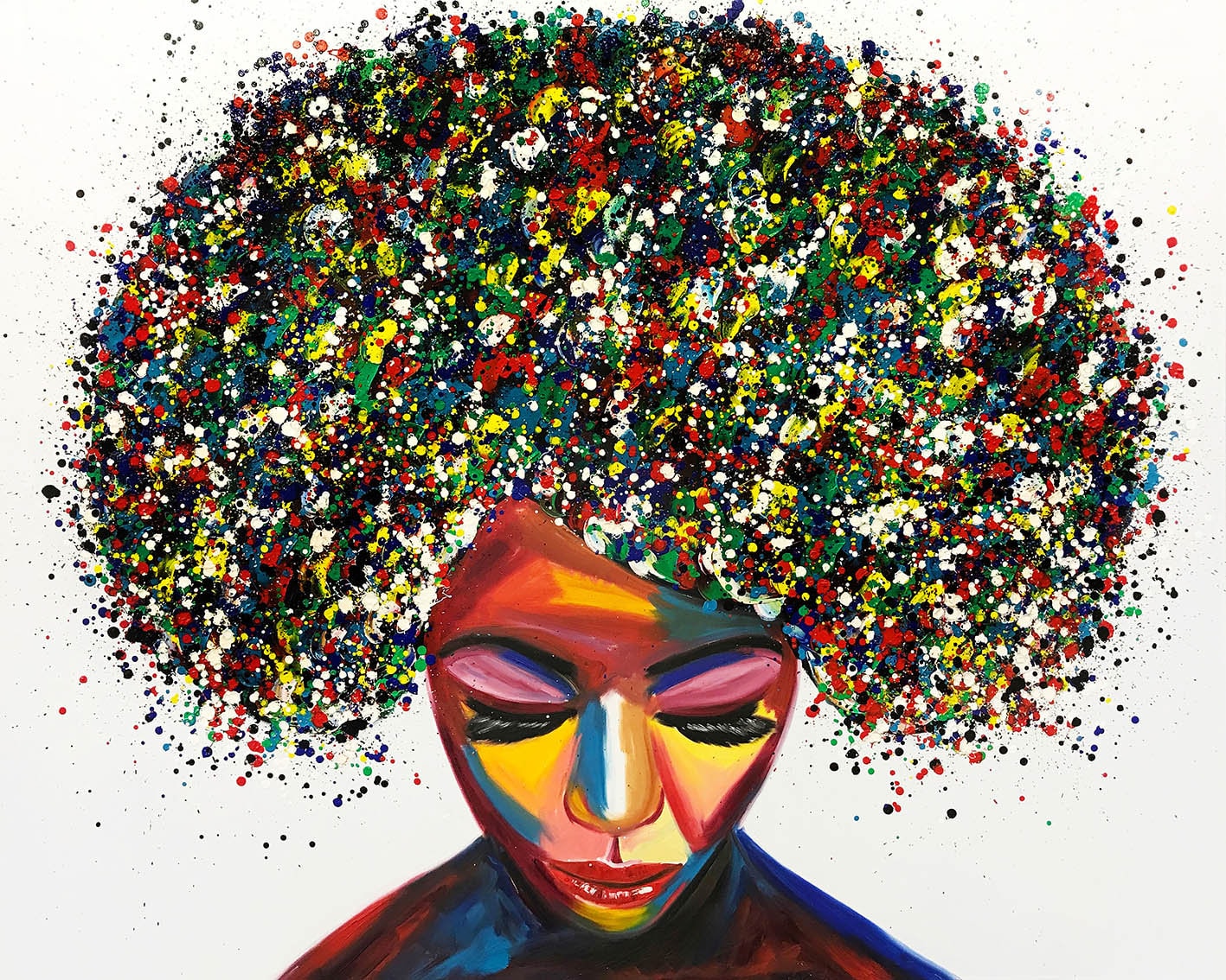 Black Pop Art Canvas Black Woman Art Black Pop - Etsy