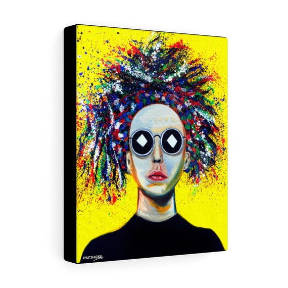 Pop Art Canvas Print: Colorful Woman, Modern Home Decor - Etsy