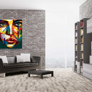 Modern Art Living Room Wall Art Ready to Hang Canvas Print - Etsy