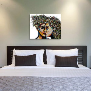 Romantic Art Couple Gift Bedroom Decor Wall Art Bedroom - Etsy