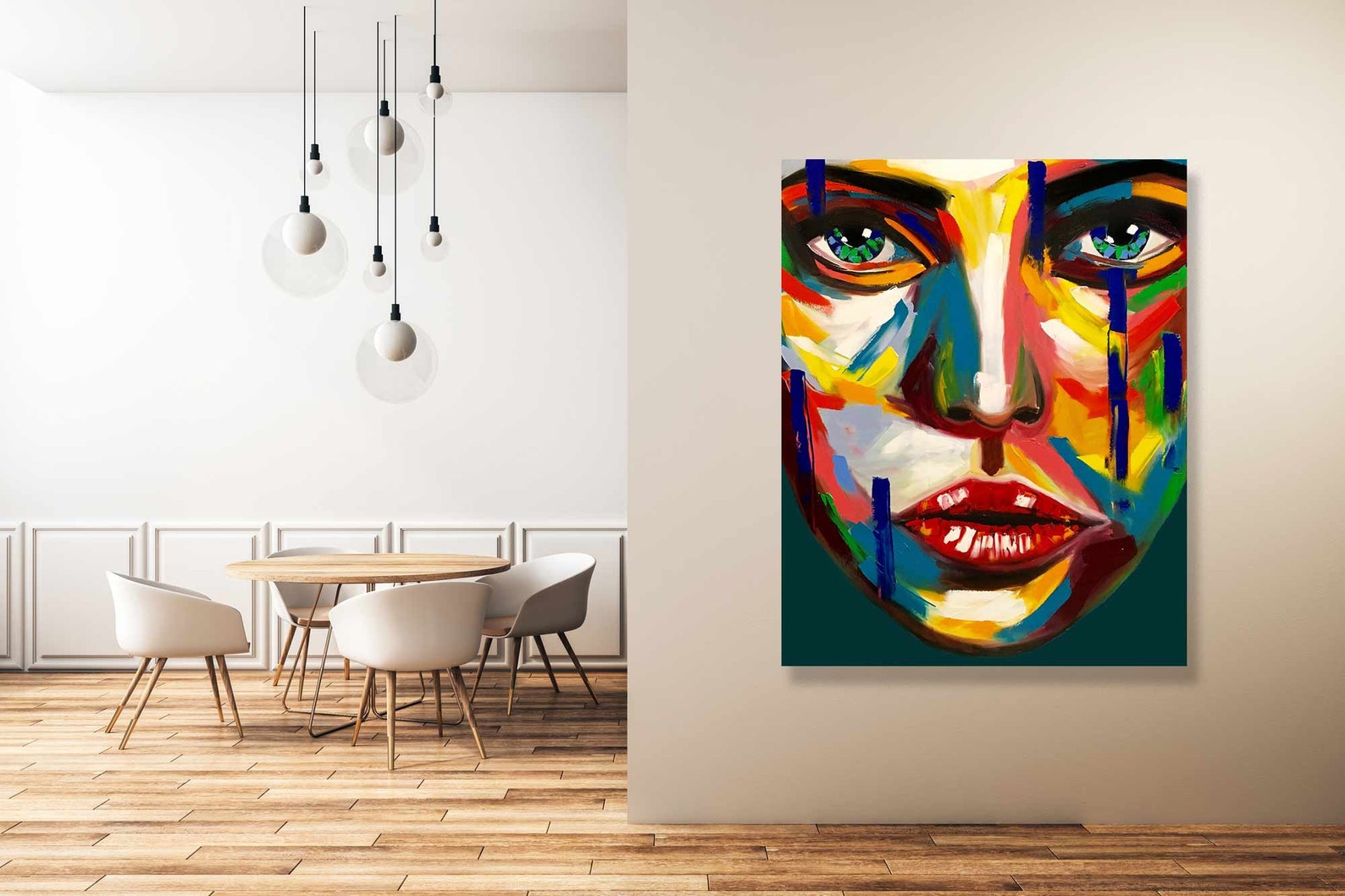 Modern Art Living Room Wall Art Ready to Hang Canvas Print Etsy